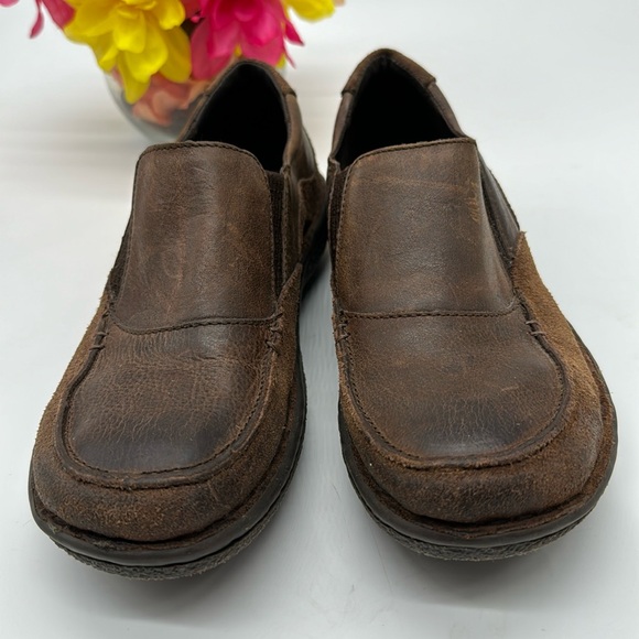 Born Brown Leather Slip On Loafer Size 7.5 MCL6121G - Picture 2 of 7